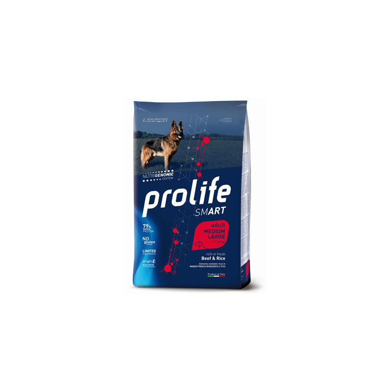 PROLIFE DOG ADULT MANZO E RISO 2,5 KG