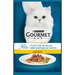 GOURMET PERLE FILETTI IN SALSA DI POLLO 85 GR