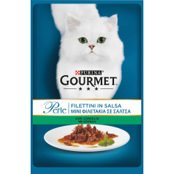 GOURMET PERLE FILETTI IN SALSA DI CONIGLIO 85 GR