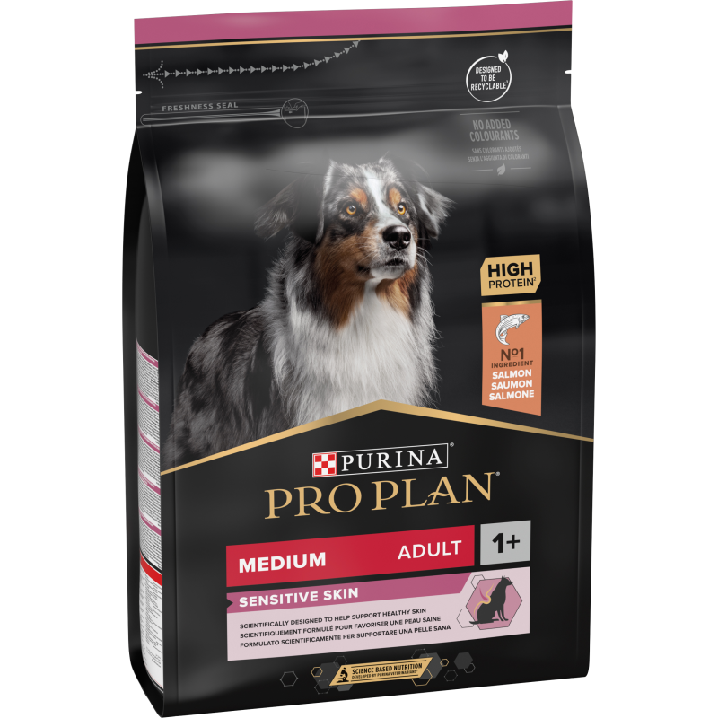 PRO PLAN DOG ADULT MEDIO SENSITIVE SALMONE E RISO 3 KG