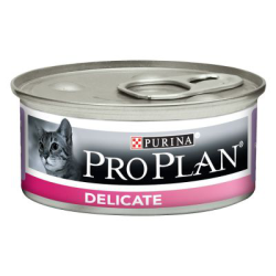 PRO PLAN CAT DELICATA MOUSSE TACCHINO LATTINA  85 GR