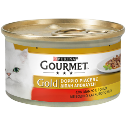 GOURMET GOLD DOPPIO PIACERE MANZO E POLLO 85 GR