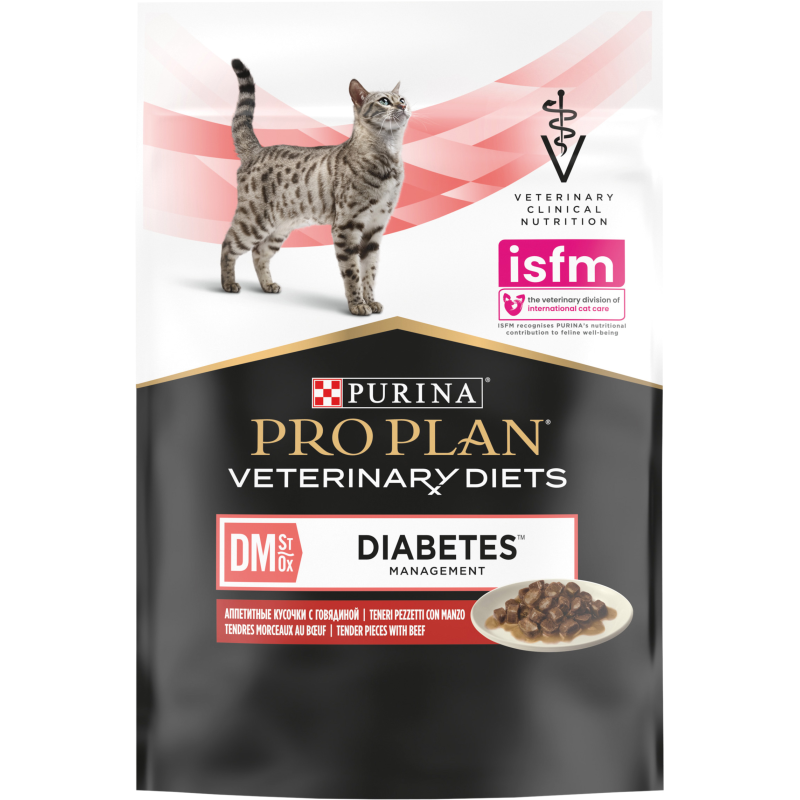 PRO PLAN CAT DIET DM DIABETIC MANZO BUSTINA 85 GR