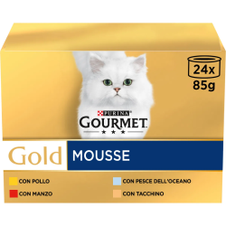 GOURMET GOLD MOUSSE MULTIPACK 24X85 GR