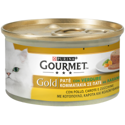 GOURMET GOLD PATÈ POLLO CAROTE E ZUCCHINE 85 GR