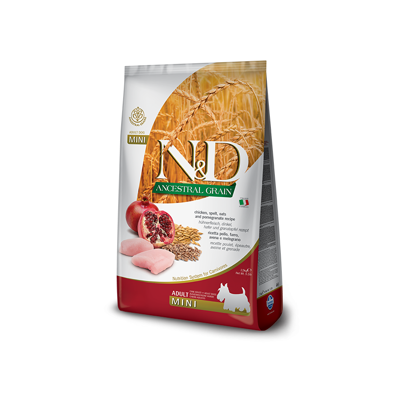 ND DOG LOW POLLO E MELOGRANO ADULT MINI 7 KG