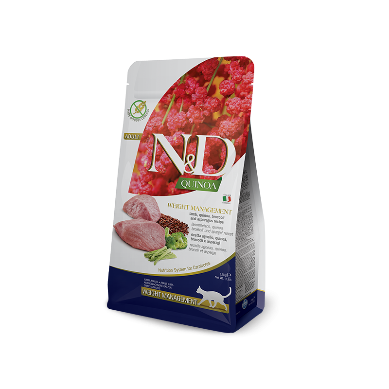 ND CAT QUINOA WEIGHT MANAGEMENT AGNELLO E BROCCOLI 300 GR