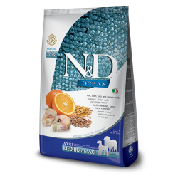 ND DOG OCEAN LOW MERLUZZO E ARANCIA ADULT MEDIO MAXI 2,5 KG