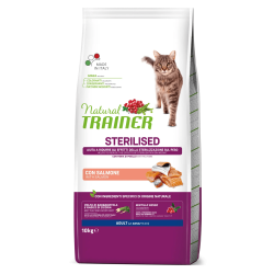 TRAINER NATURAL CAT STERILIZED SALMONE 10 KG