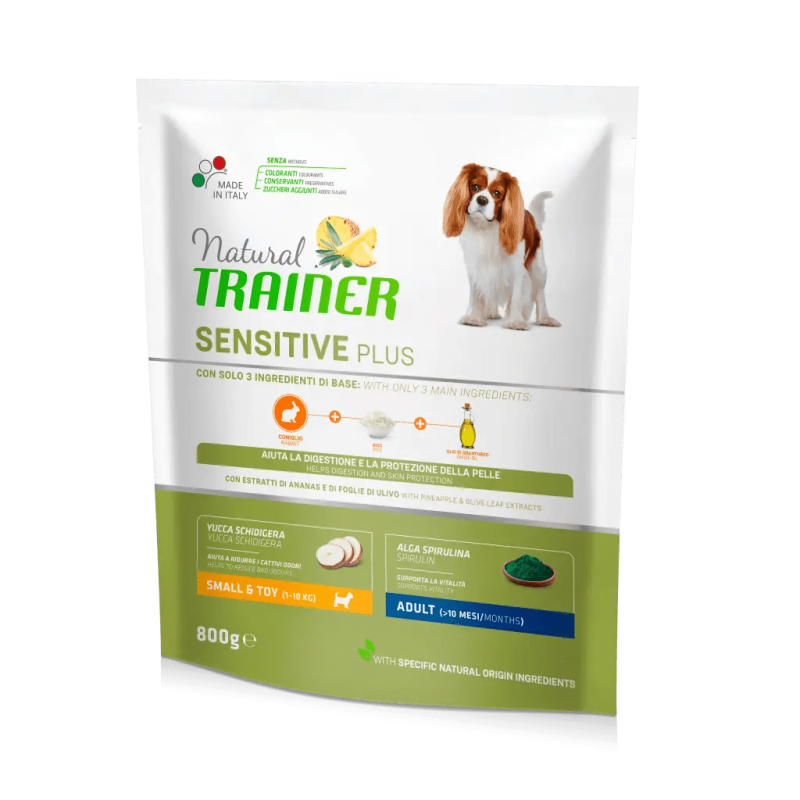 TRAINER NATURAL DOG SENSITIVE ADULT MINI CONIGLIO 800 GR