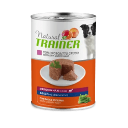 TRAINER NATURAL DOG ADULT MEDIUM PROSCIUTTO E RISO...