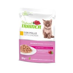 TRAINER NATURAL CAT MULTIPACK KITTEN & YOUNG POLLO 4...