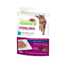 TRAINER NATURAL CAT MULTIPACK STERILIZED MERLUZZO 4...