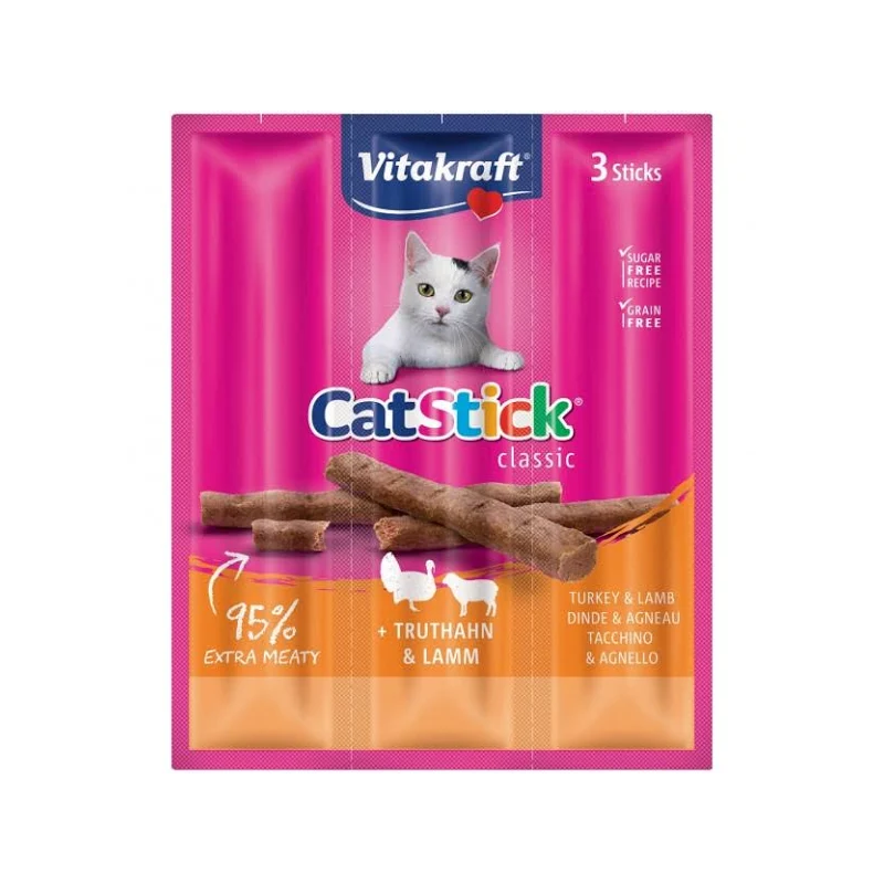 VK CAT STICK MINI TACCHINO E AGNELLO 3 X 18 GR