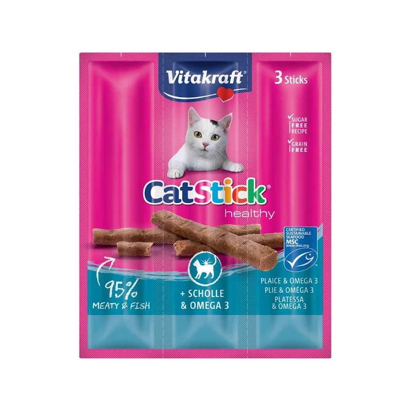 VK CAT STICK MINI SOGLIOLA E OMEGA 3 3 X 18 GR