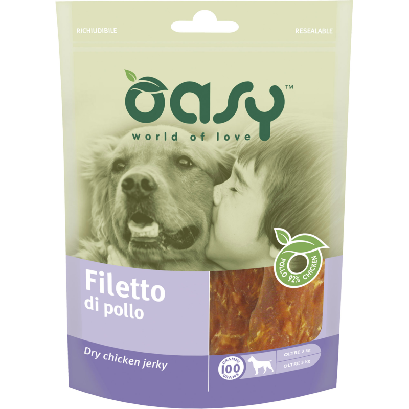 OASY SNACK DOG FILETTI DI POLLO 100 GR