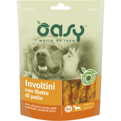 OASY SNACK DOG INVOLTINI POLLO 100 GR