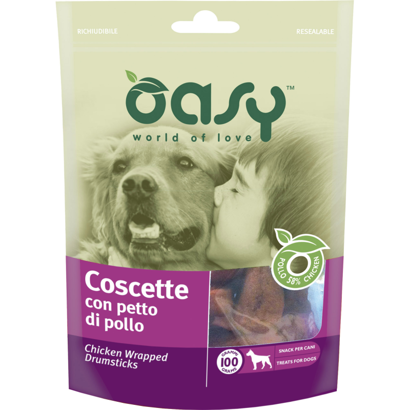 OASY SNACK COSCETTE DI POLLO 100 GR