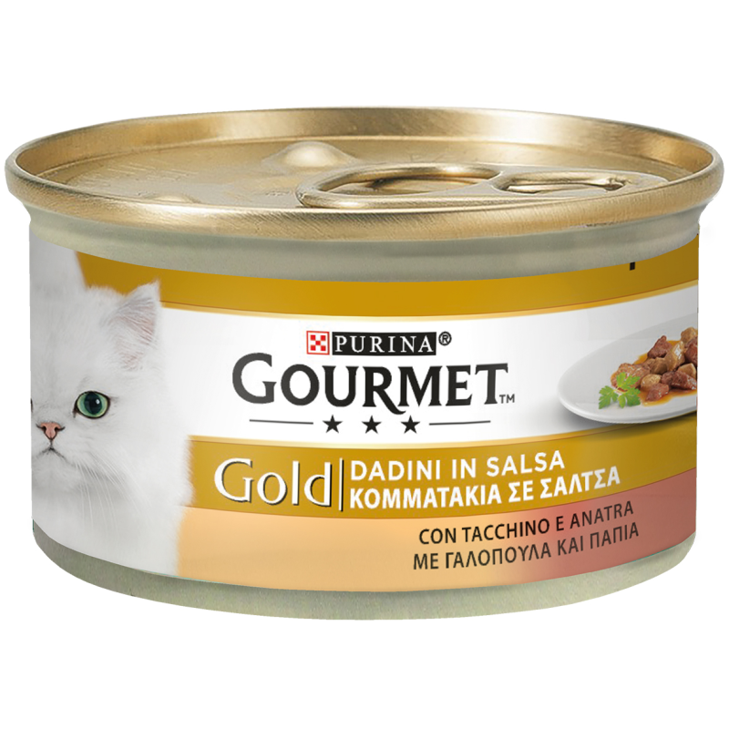 GOURMET GOLD DADINI ANATRA E TACCHINO 85 GR