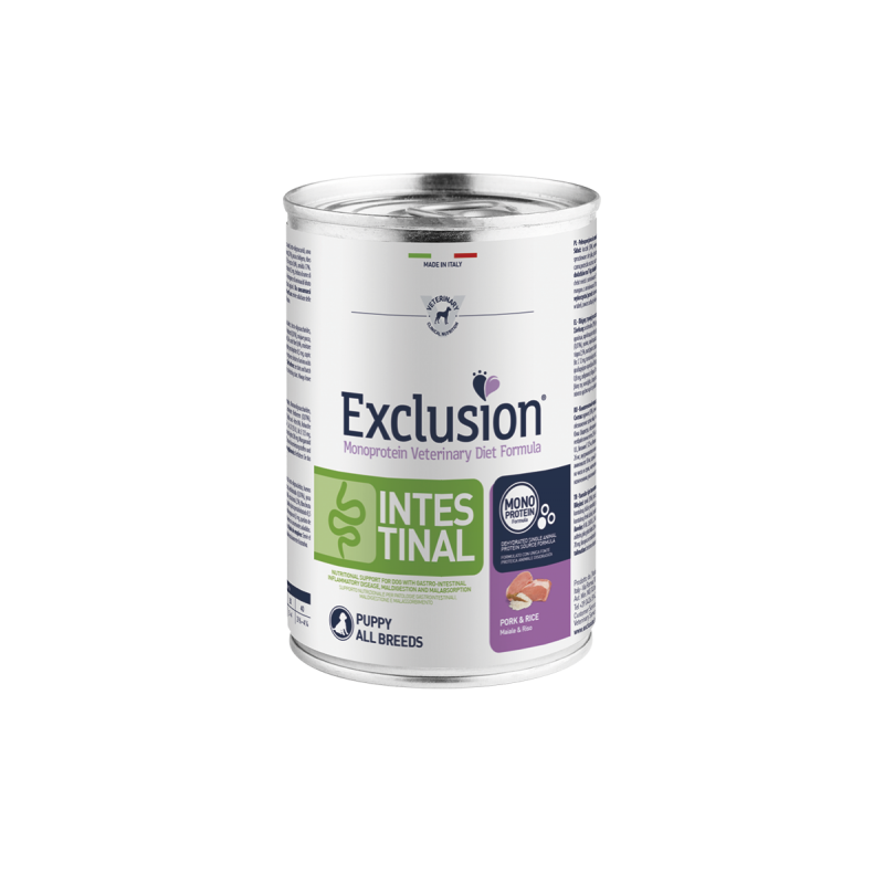 EXCLUSION DOG INTESTINAL PUPPY LATTINA 400 GR