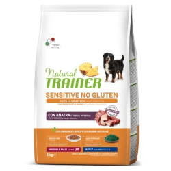 TRAINER NATURAL DOG SENSITIVE ADULT MEDIUM MAXI ANATRA 3 KG