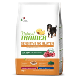 TRAINER NATURAL DOG SENSITIVE ADULT MEDIUM MAXI AGNELLO 3 KG