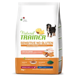 TRAINER NATURAL DOG SENSITIVE ADULT MEDIUM MAXI SALMONE 3 KG