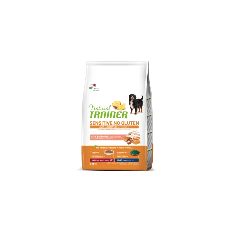 TRAINER NATURAL DOG SENSITIVE ADULT MEDIUM MAXI SALMONE 3 KG