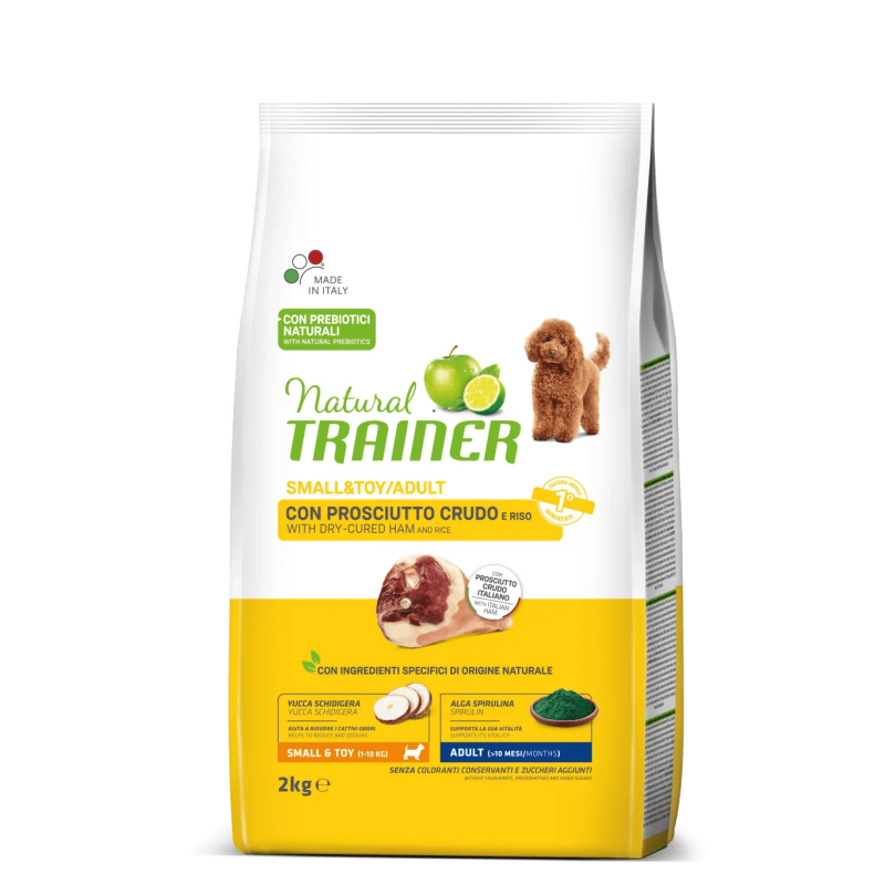 TRAINER NATURAL DOG ADULT MINI PROSCIUTTO E RISO 2 KG