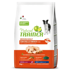 TRAINER NATURAL DOG ADULT MEDIUM POLLO E RISO 3 KG