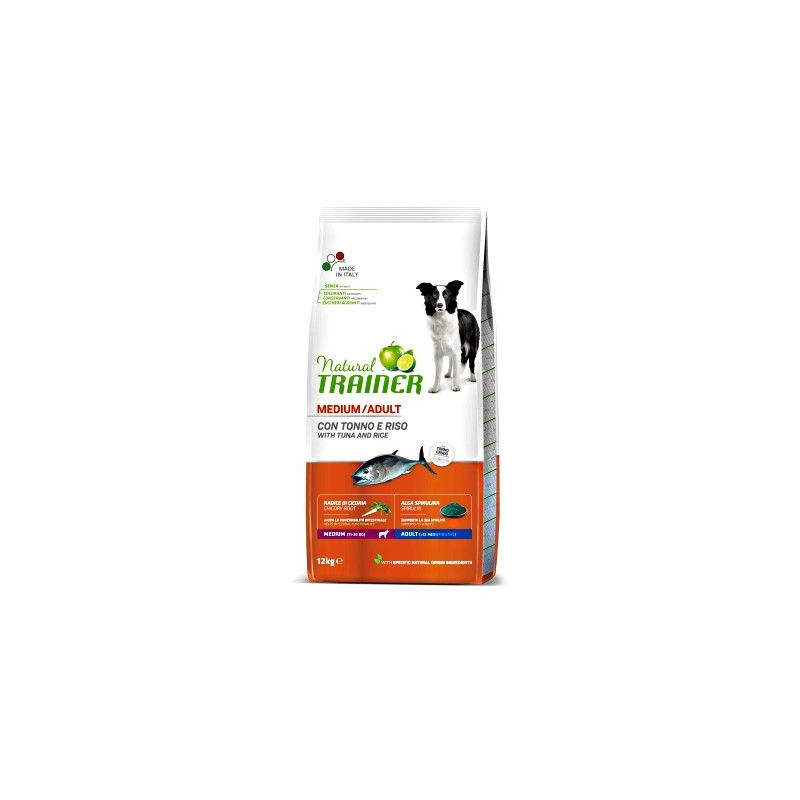 TRAINER NATURAL DOG ADULT MEDIUM TONNO 12 KG