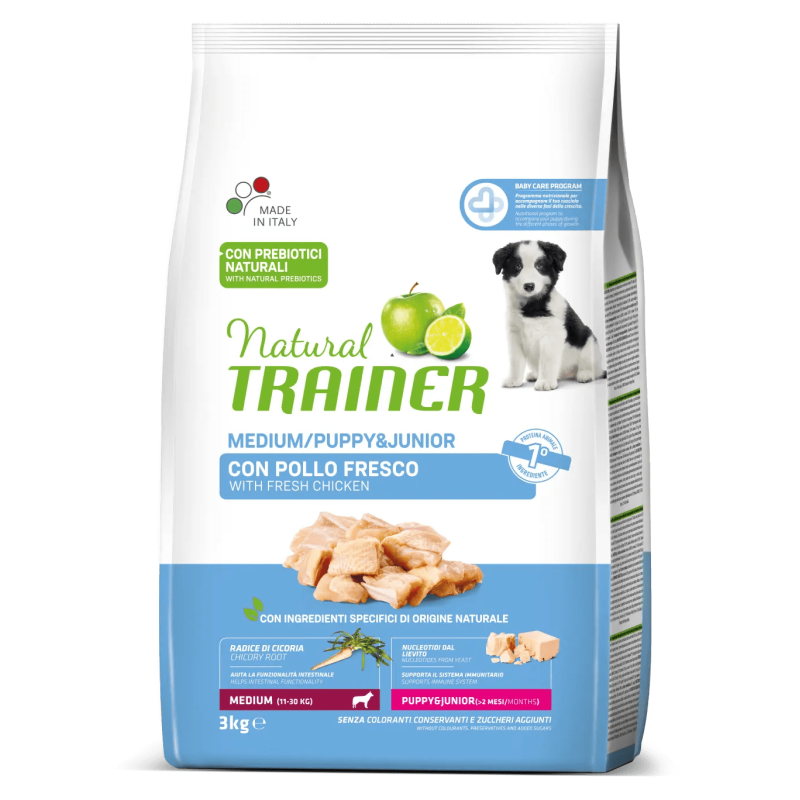 TRAINER NATURAL DOG PUPPY & JUNIOR MEDIUM 3 KG