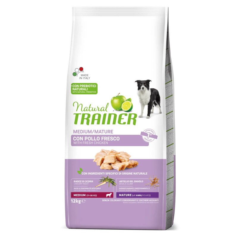 TRAINER NATURAL DOG MATURE MEDIUM MAXI 12 KG