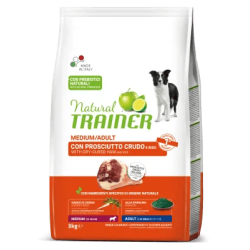 TRAINER NATURAL DOG ADULT MEDIUM PROSCIUTTO E RISO 3 KG