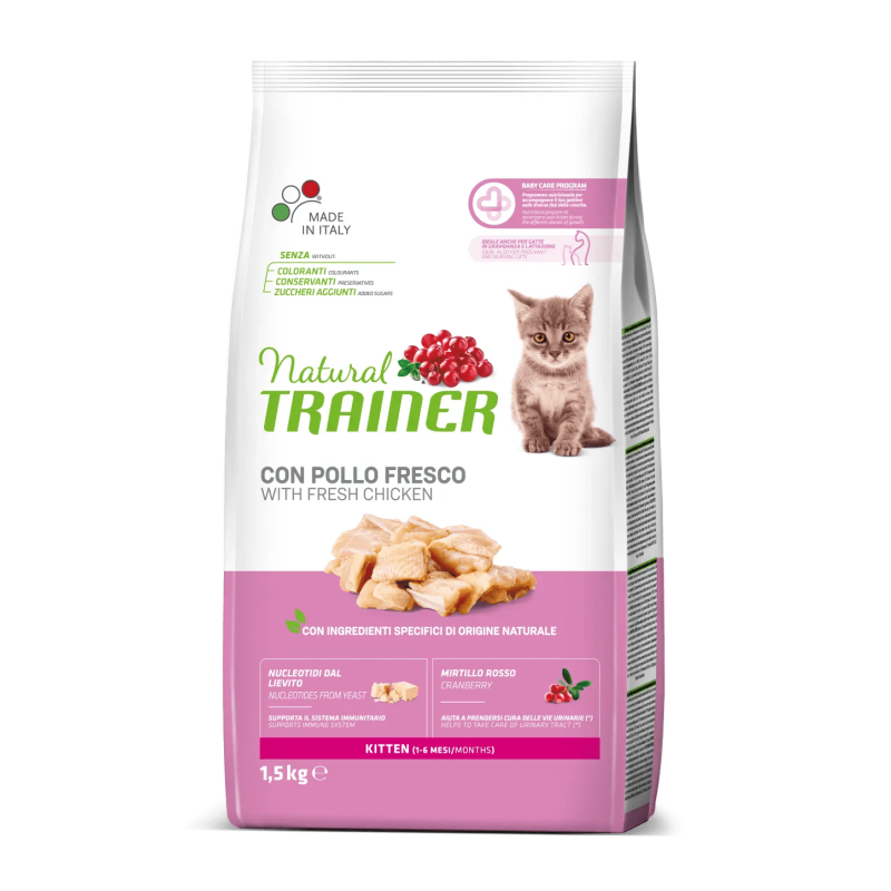 TRAINER NATURAL CAT KITTEN POLLO 1,5 KG