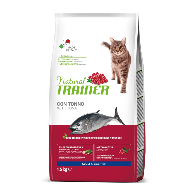 TRAINER NATURAL CAT ADULT TONNO 1,5 KG