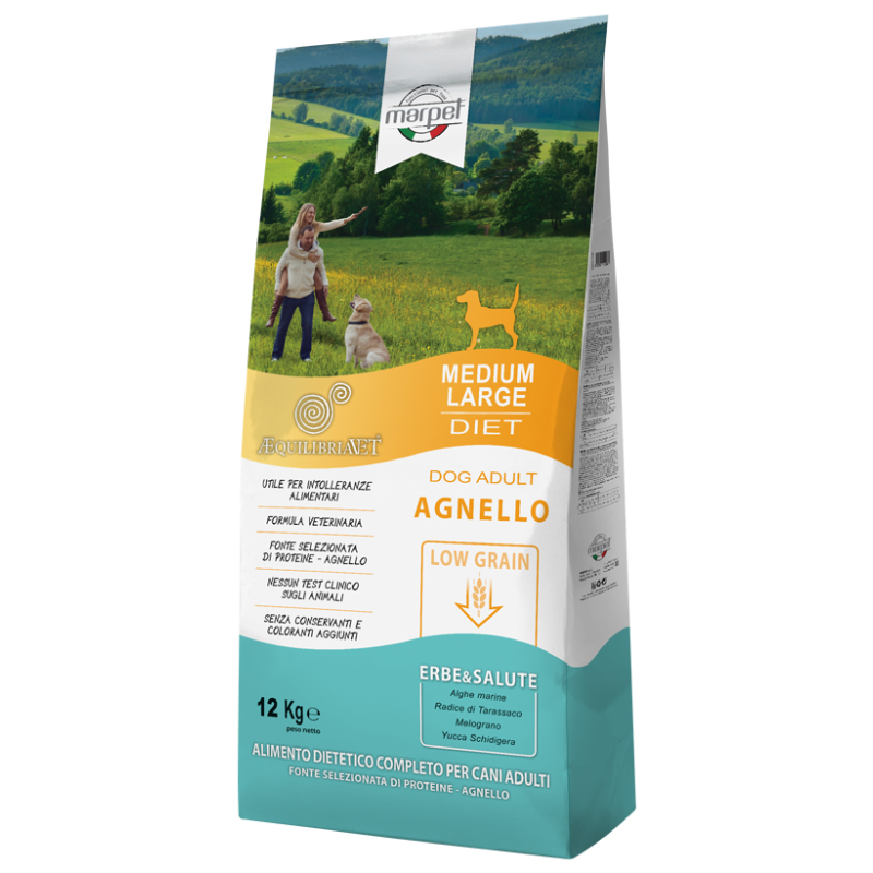 AEQUILIBRIA DOG AGNELLO ADULT MEDIO 12 KG