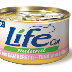 LIFE CAT TONNO E GAMBERETTI LATTINA 85 GR