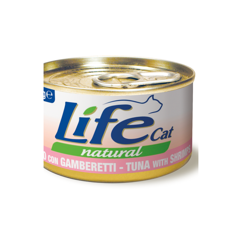 LIFE CAT TONNO E GAMBERETTI LATTINA 85 GR