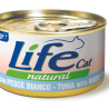 LIFE CAT TONNO E PESCE BIANCO LATTINA 85 GR