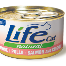 LIFE CAT SALMONE E POLLO LATTINA 85 GR