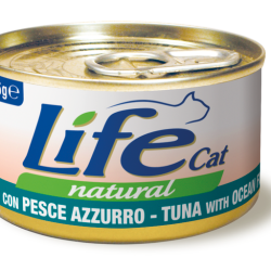 LIFE CAT TONNO E PESCE AZZURRO LATTINA 85 GR