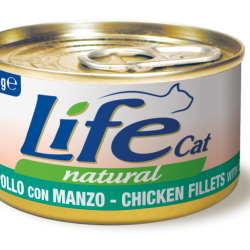 LIFE CAT POLLO E MANZO LATTINA 85 GR