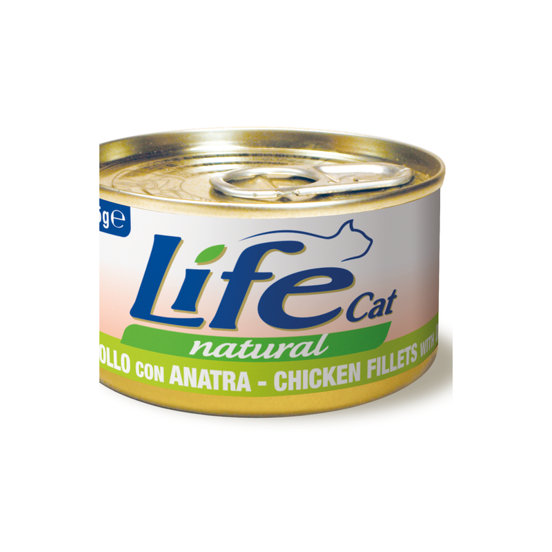 LIFE CAT POLLO E ANATRA LATTINA 85 GR