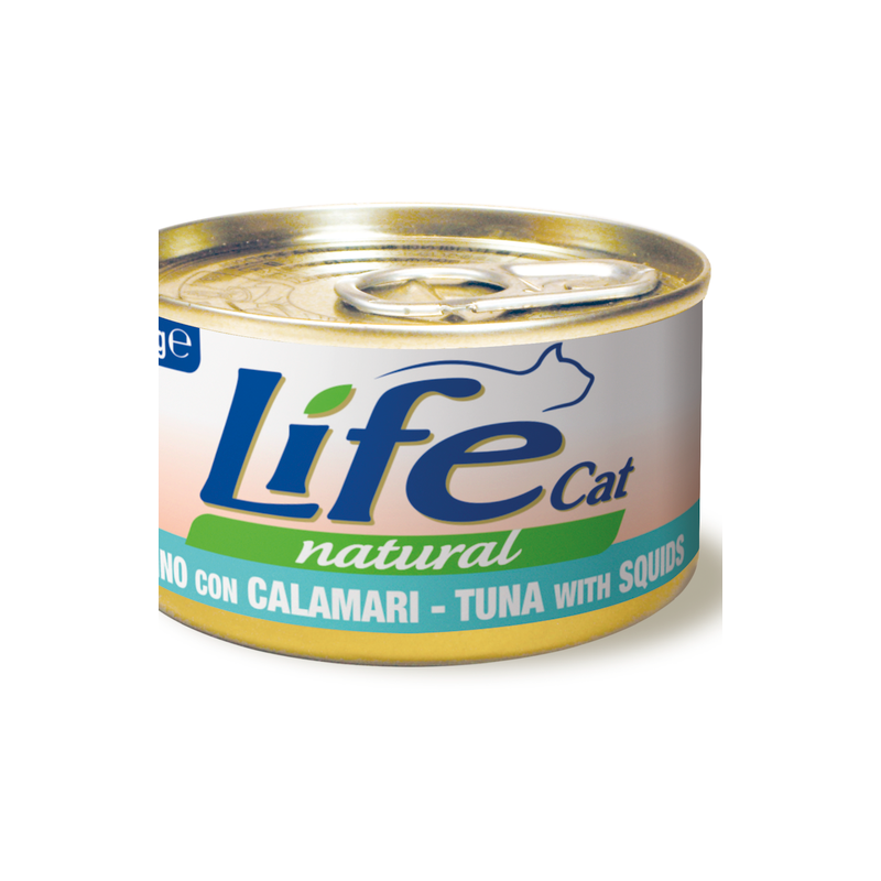 LIFE CAT TONNO E CALAMARI LATTINA 85 GR