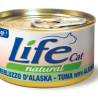 LIFE CAT TONNO E MERLUZZO D'ALASKA LATTINA 85 GR