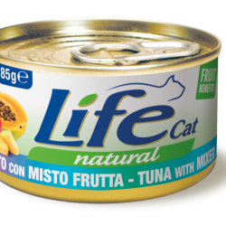 LIFE CAT TONNO E MIX FRUTTA LATTINA 85 GR