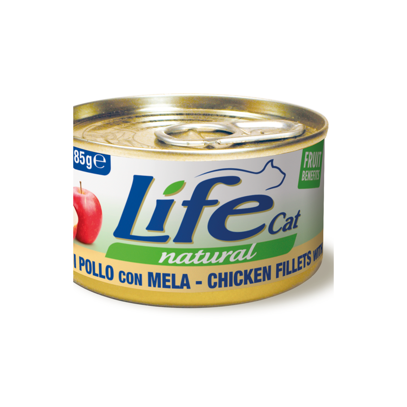 LIFE CAT POLLO E MELA LATTINA 85 GR