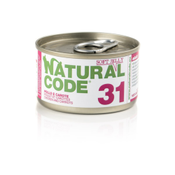 NATURAL CODE GATTO POLLO E CAROTE JELLY LATTINA 85 GR