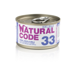 NATURAL CODE GATTO TONNO ORATA E MELA JELLY LATTINA 85 GR